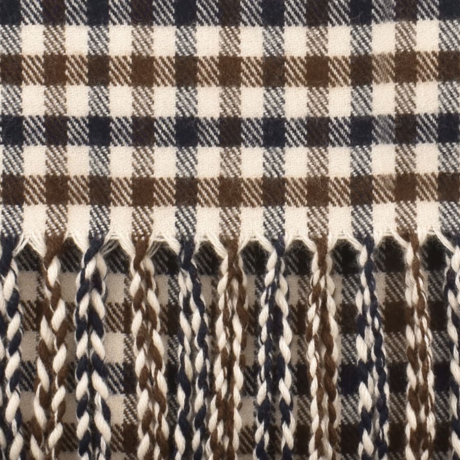 Image number 4 for Aquascutum Club Check Scarf Beige