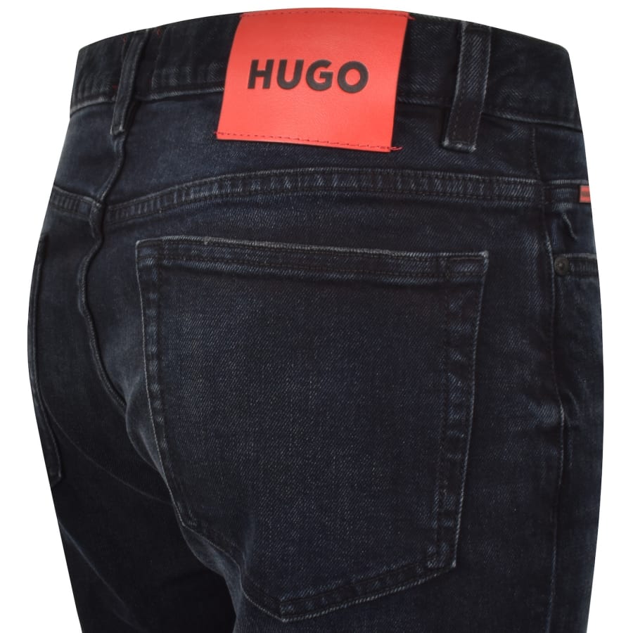 Image number 4 for HUGO 708 Slim Fit Jeans Navy