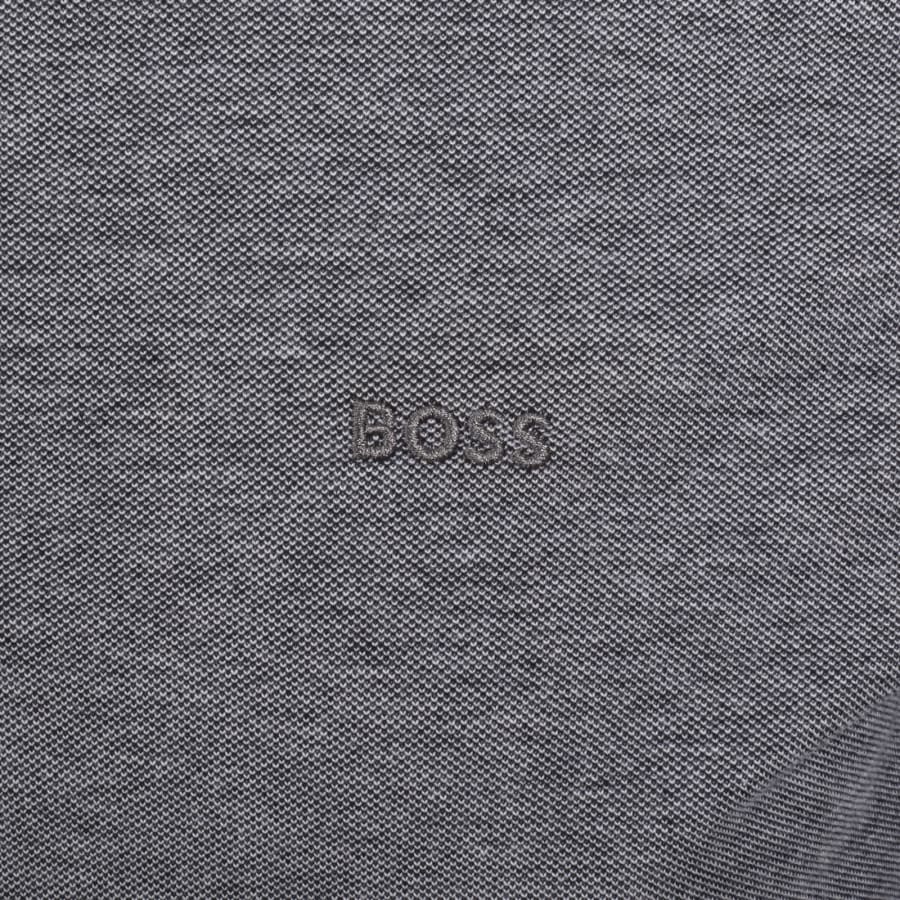 Image number 3 for BOSS Pittman Long Sleeved Polo T Shirt Navy