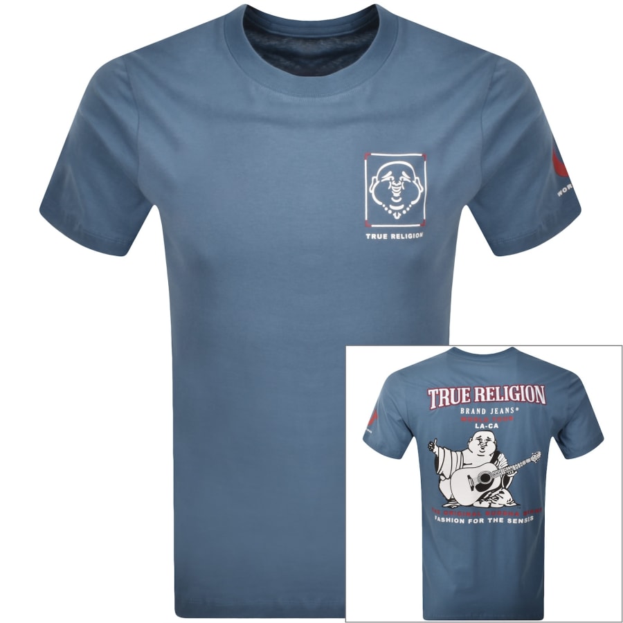 Image number 1 for True Religion Buddha Logo T Shirt Blue