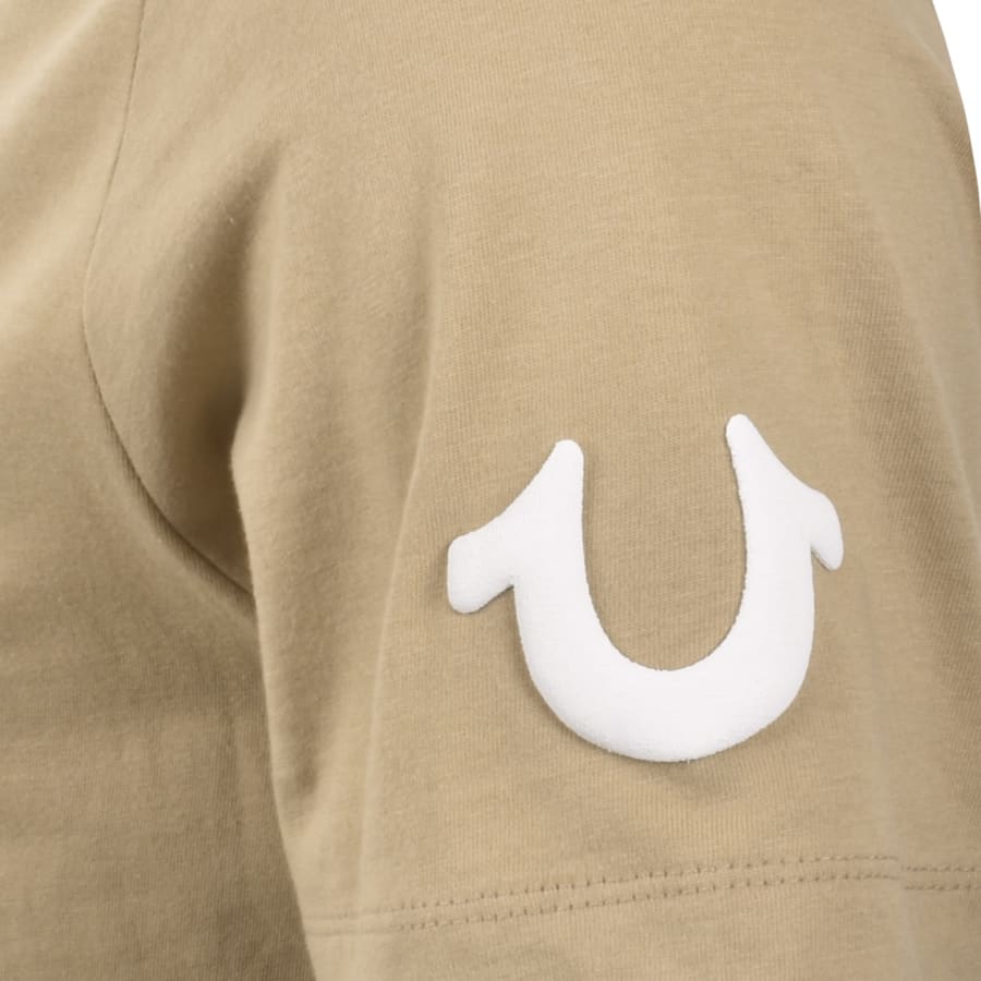 Image number 4 for True Religion Big Buddha T Shirt Beige
