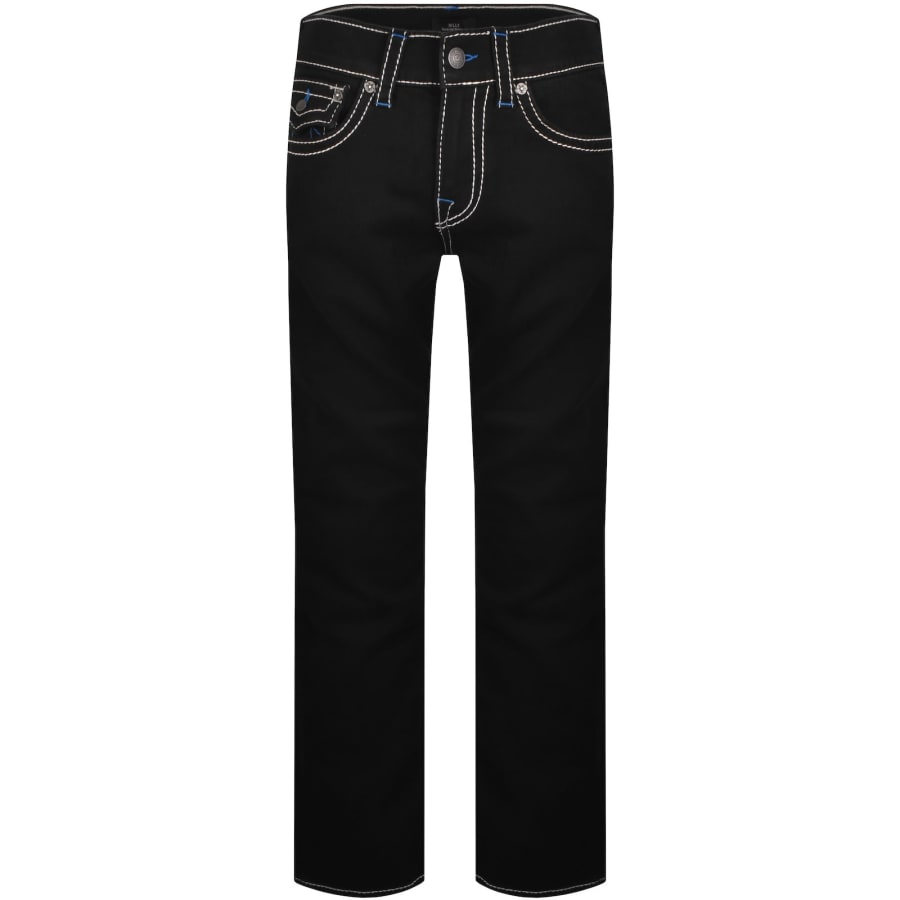 Image number 2 for True Religion Billy Big T Flap Jeans Black