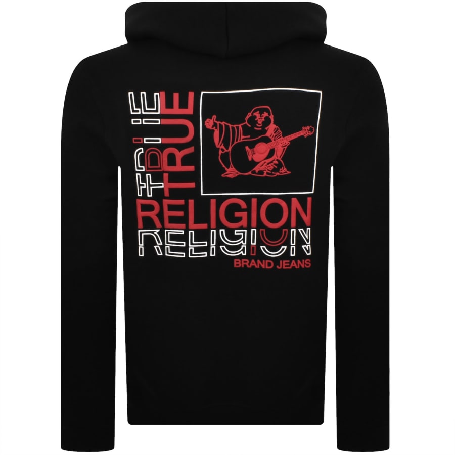 Image number 5 for True Religion Box Hoodie Black
