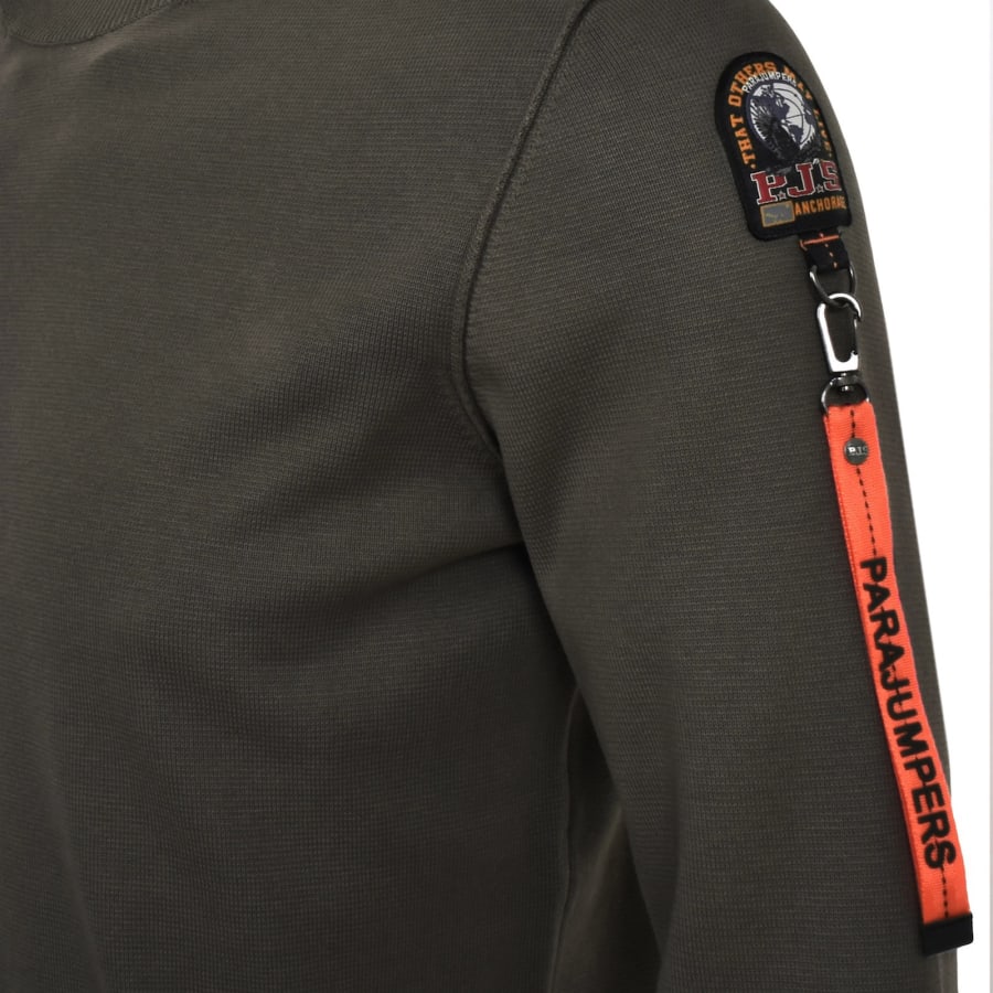 Image number 5 for Parajumpers Basic Braw Jumper Green