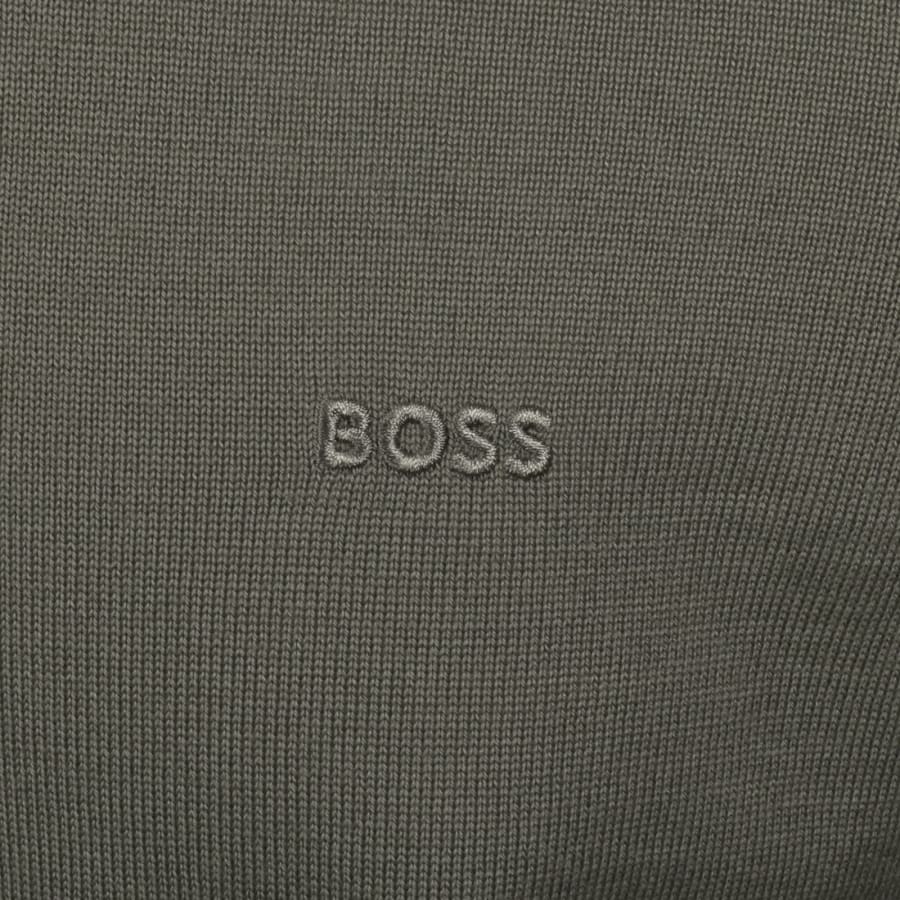 Image number 3 for BOSS Botto L Knit Jumper Khaki