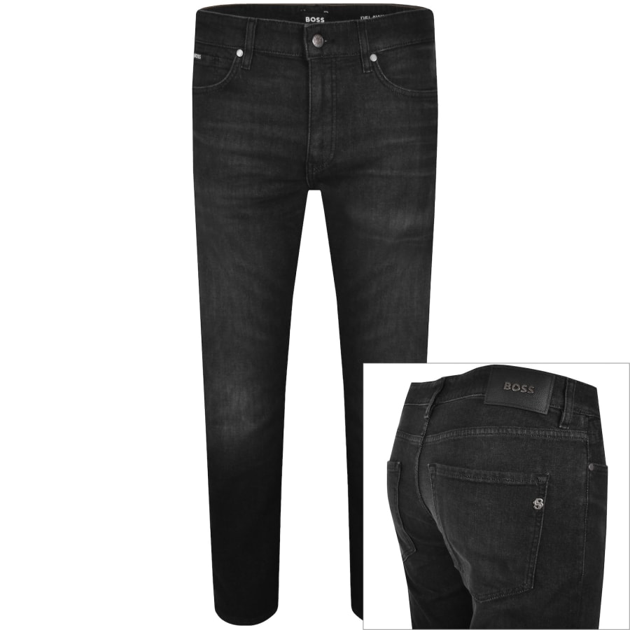 Image number 1 for BOSS H Delaware Slim Fit Jeans Black