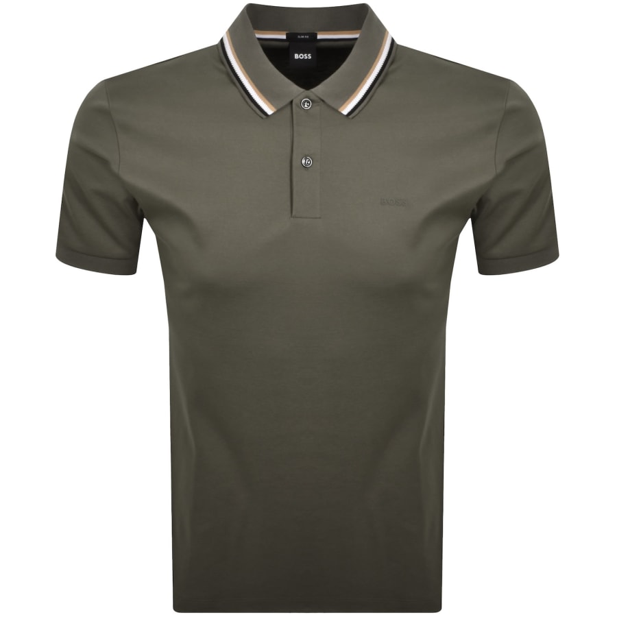 Image number 1 for BOSS Penrose 38 Polo T Shirt Green