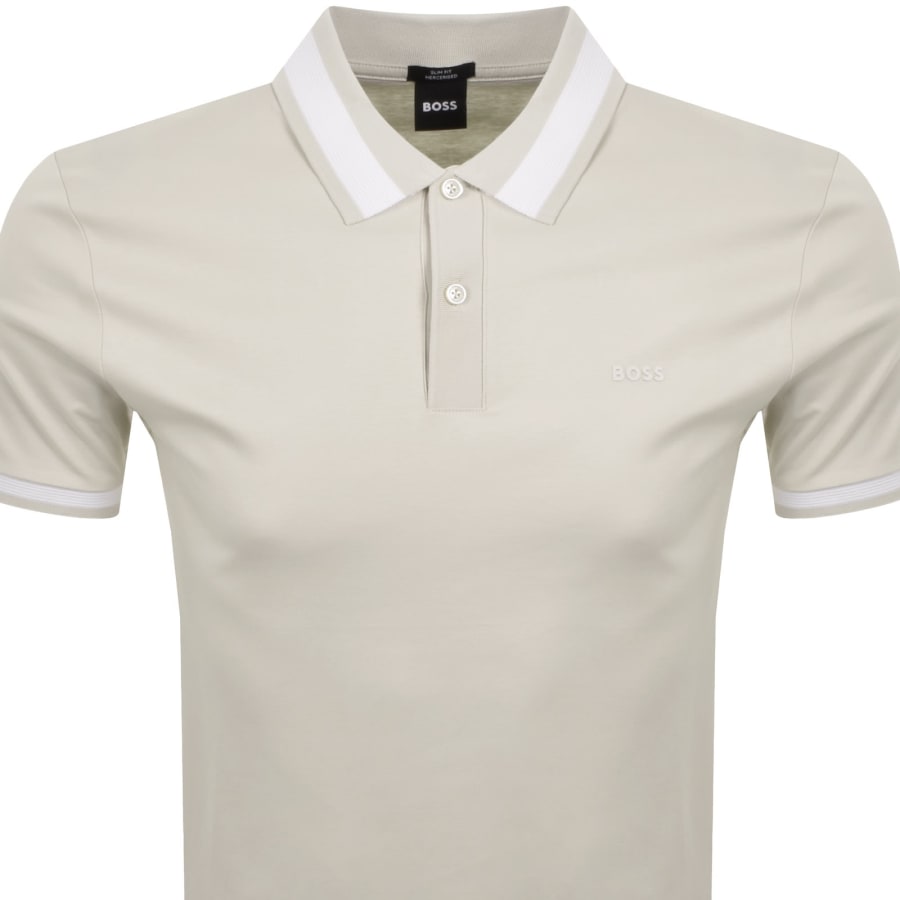 Image number 2 for BOSS H Phillipson 200 Polo T Shirt Beige