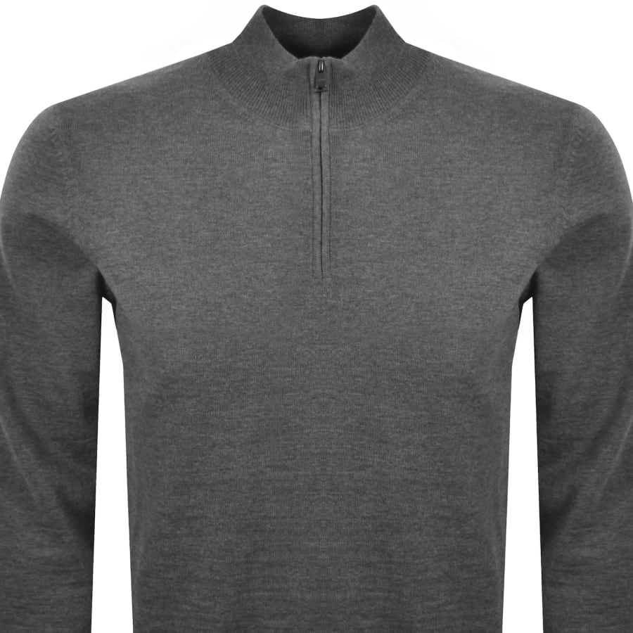 Image number 2 for BOSS Ebenji Knit Jumper Grey
