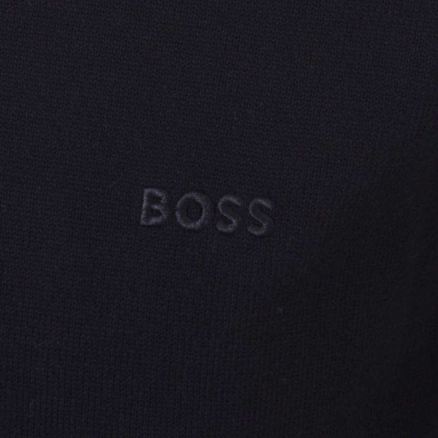 Image number 3 for BOSS Botto L Knit Jumper Navy