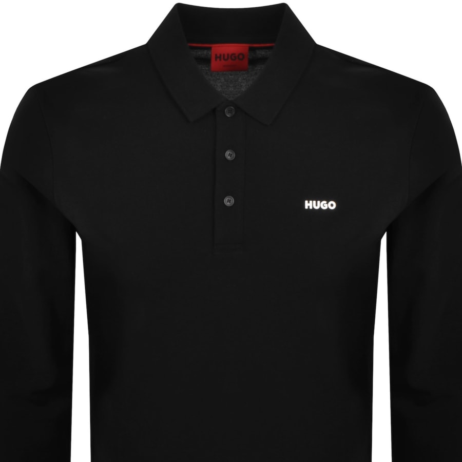 Image number 2 for HUGO Donoslong Polo T Shirt Black