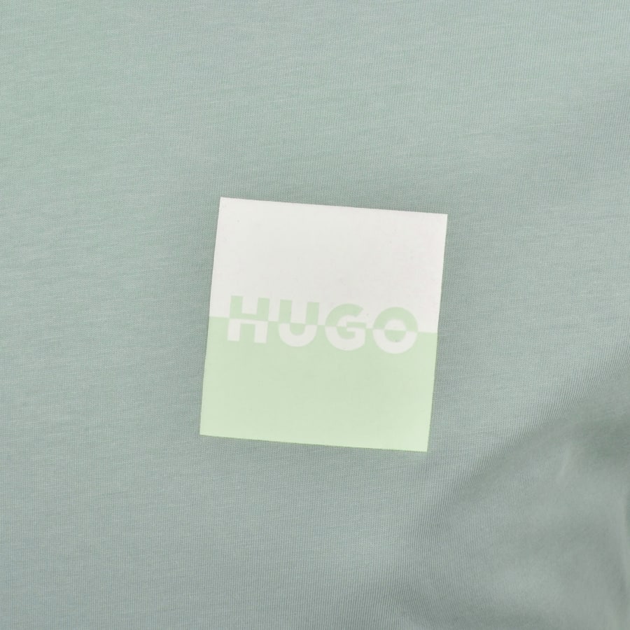 Image number 3 for HUGO Dapusi Crew Neck T Shirt Green