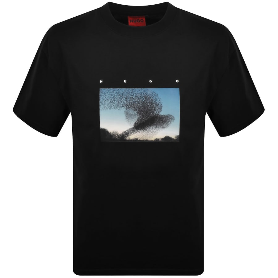 Image number 2 for HUGO Dorizon Crew Neck T Shirt Black