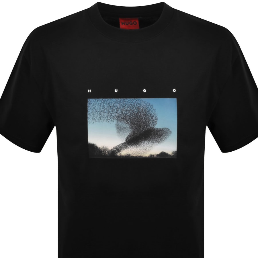 Image number 3 for HUGO Dorizon Crew Neck T Shirt Black
