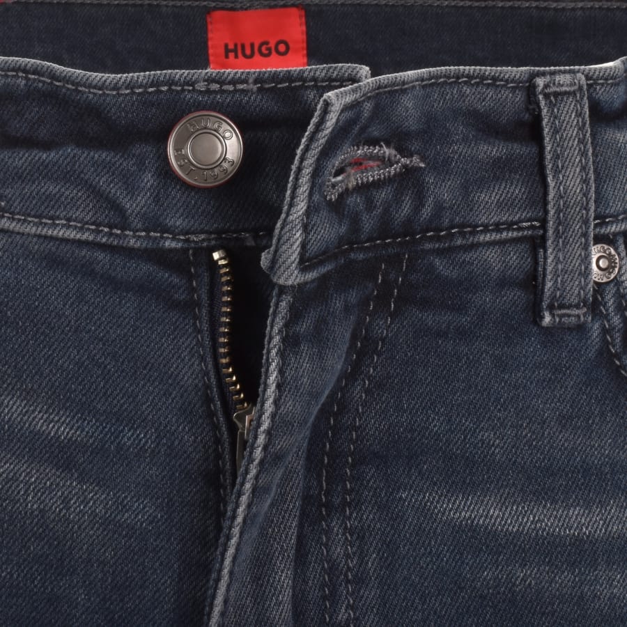 Image number 5 for HUGO 708 Slim Jeans Mid Wash Blue