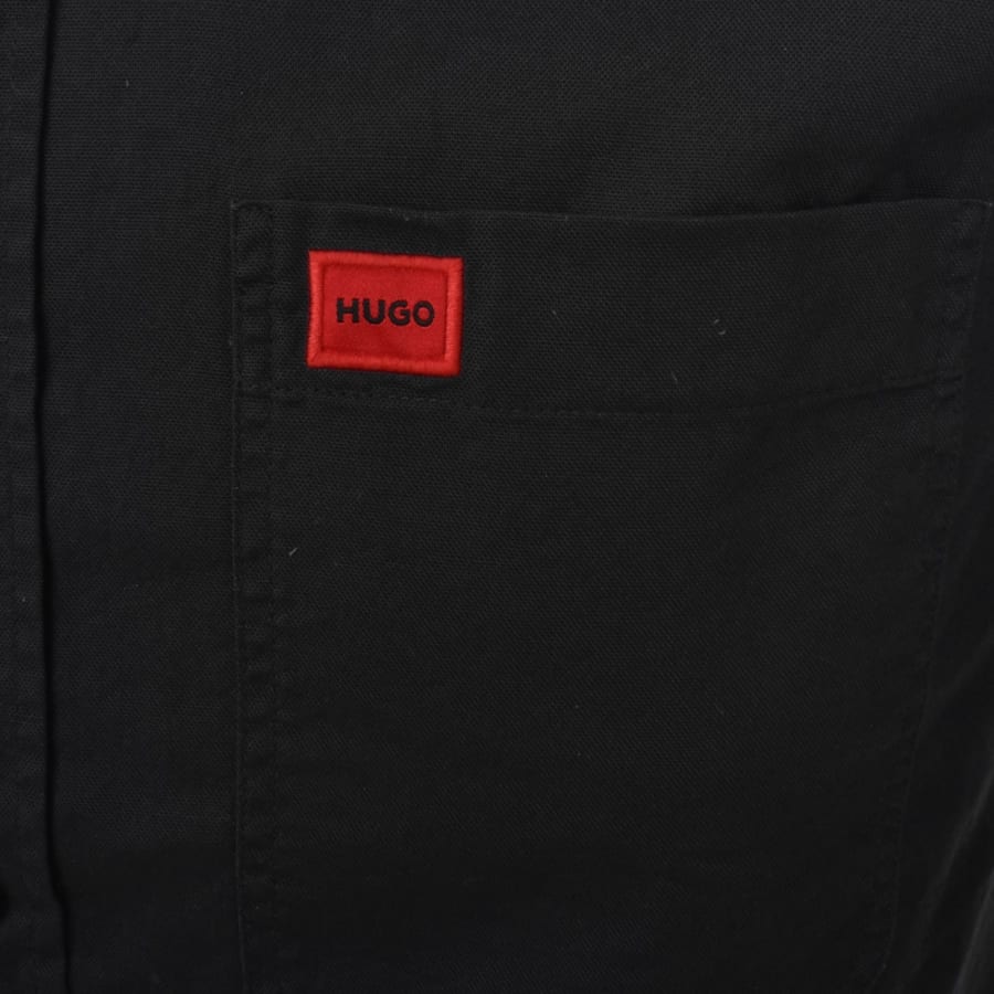 Image number 3 for HUGO Long Sleeved Evito Shirt Black