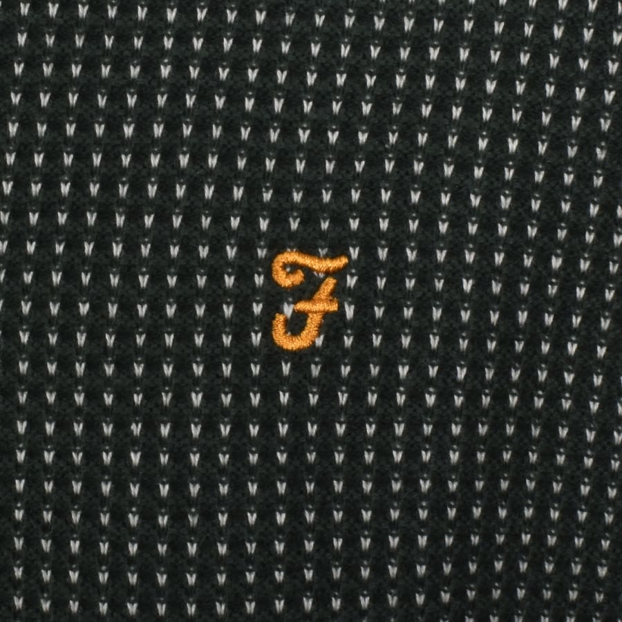 Image number 3 for Farah Gateacre Knit Polo Shirt Green