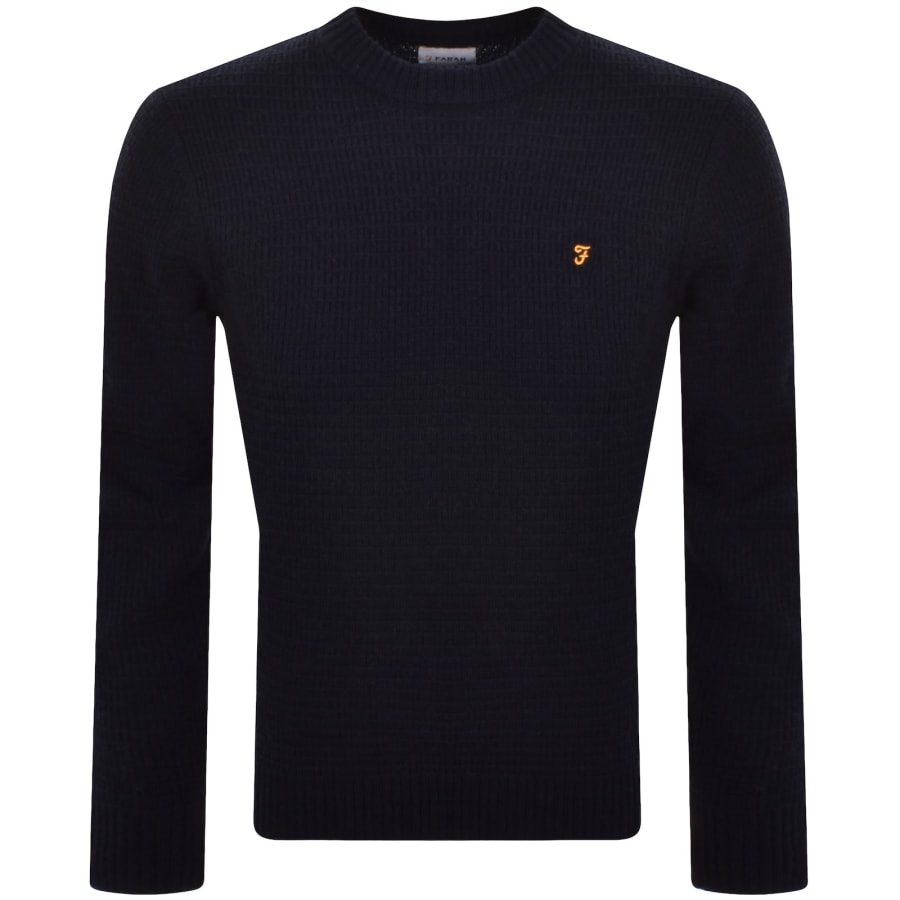 Image number 1 for Farah Allerton Knit Jumper Navy