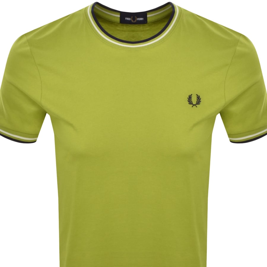 Image number 2 for Fred Perry Twin Tipped T Shirt Green