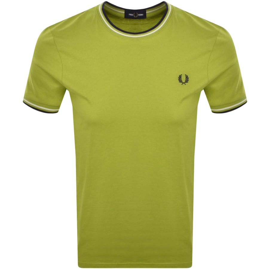 Image number 1 for Fred Perry Twin Tipped T Shirt Green