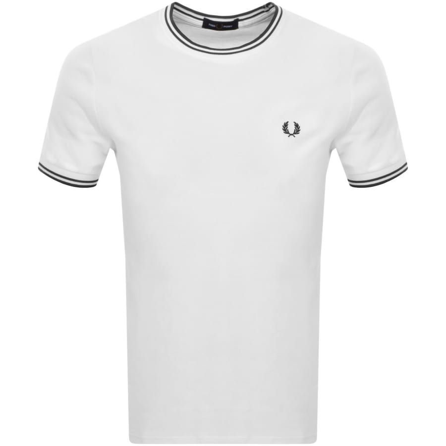 Image number 1 for Fred Perry Twin Tipped T Shirt White