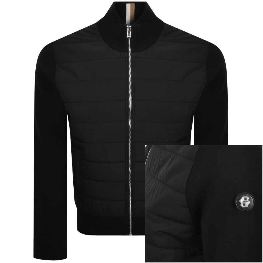 Image number 1 for BOSS Hernesto Hybrid Jacket Black