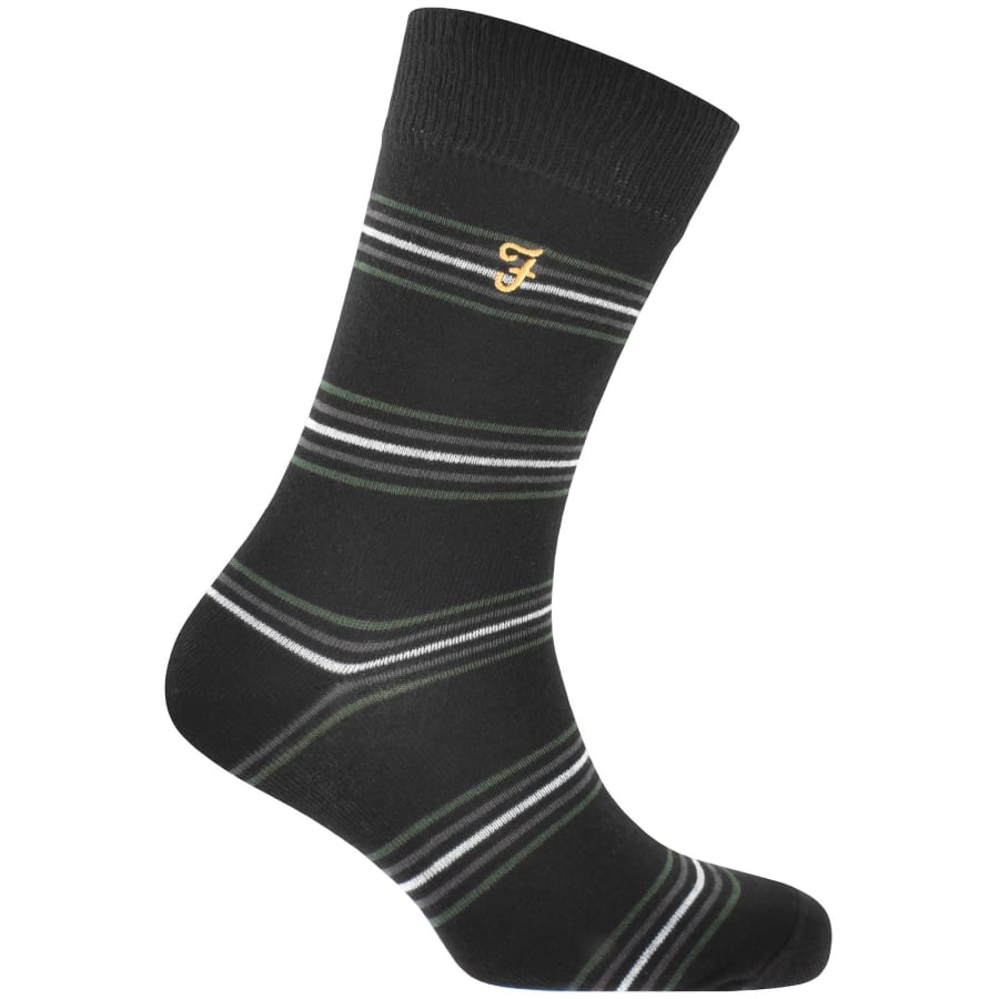 Image number 2 for Farah Kibor 5 Pack Socks Black