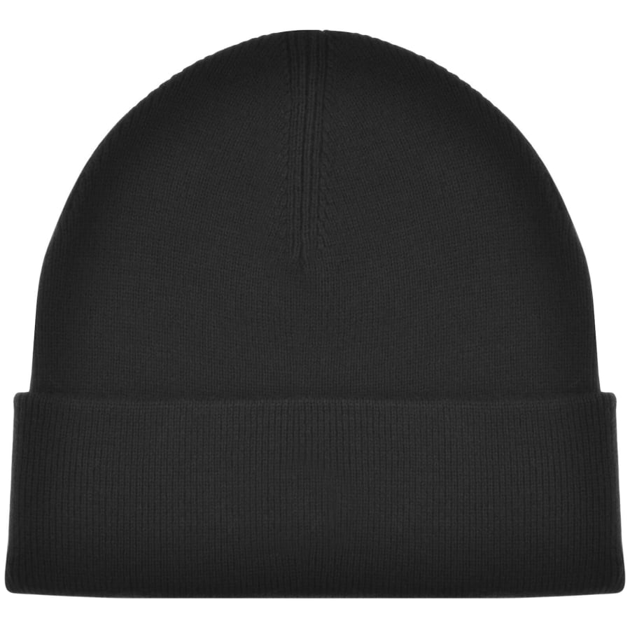 Image number 2 for Fred Perry Classic Beanie Hat Black