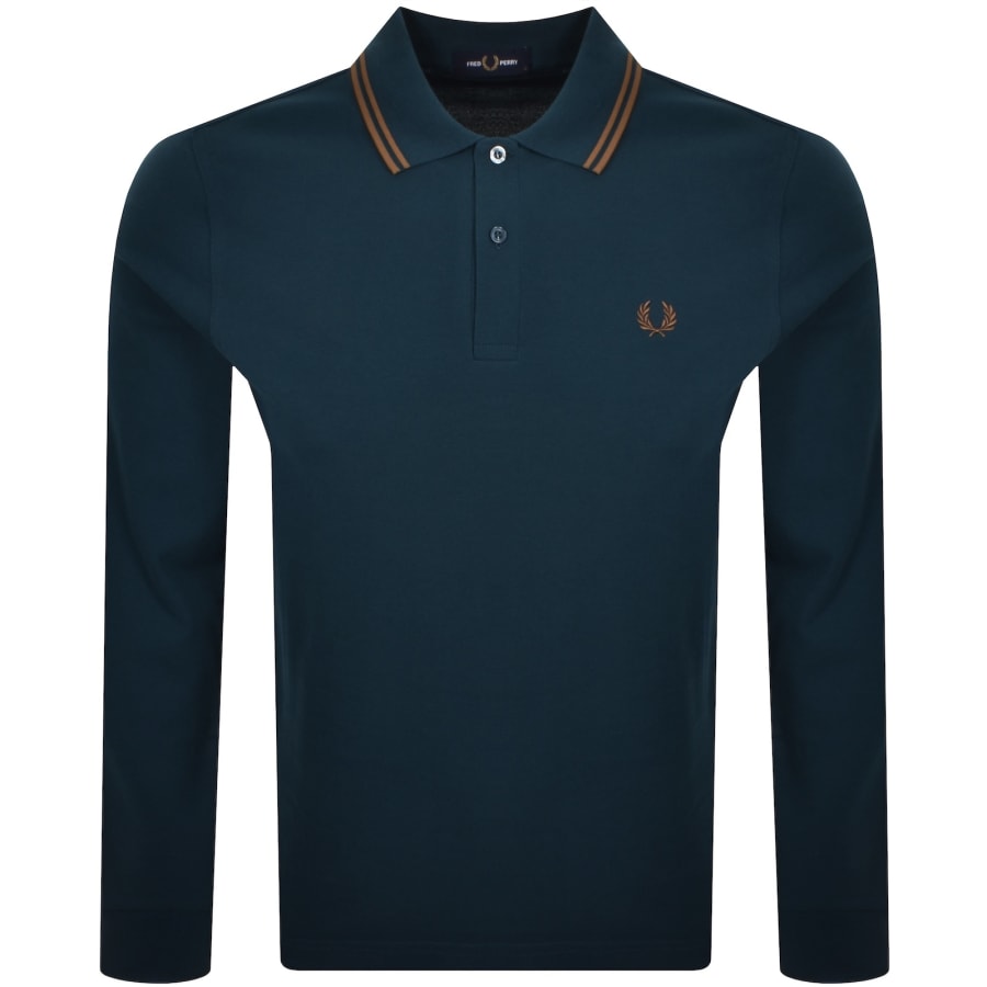 Image number 1 for Fred Perry Twin Tipped Polo T Shirt Blue