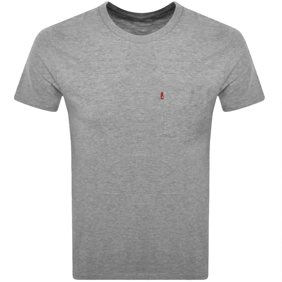 Image number 1 for Levis Original Classic Pocket T Shirt Grey