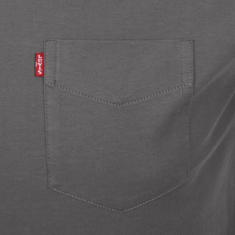 Image number 3 for Levis Original Classic Pocket T Shirt Grey