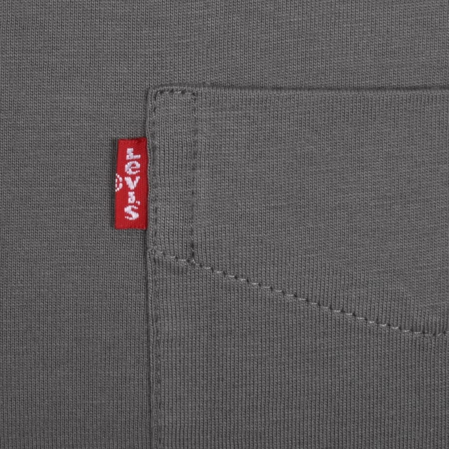 Image number 4 for Levis Original Classic Pocket T Shirt Grey
