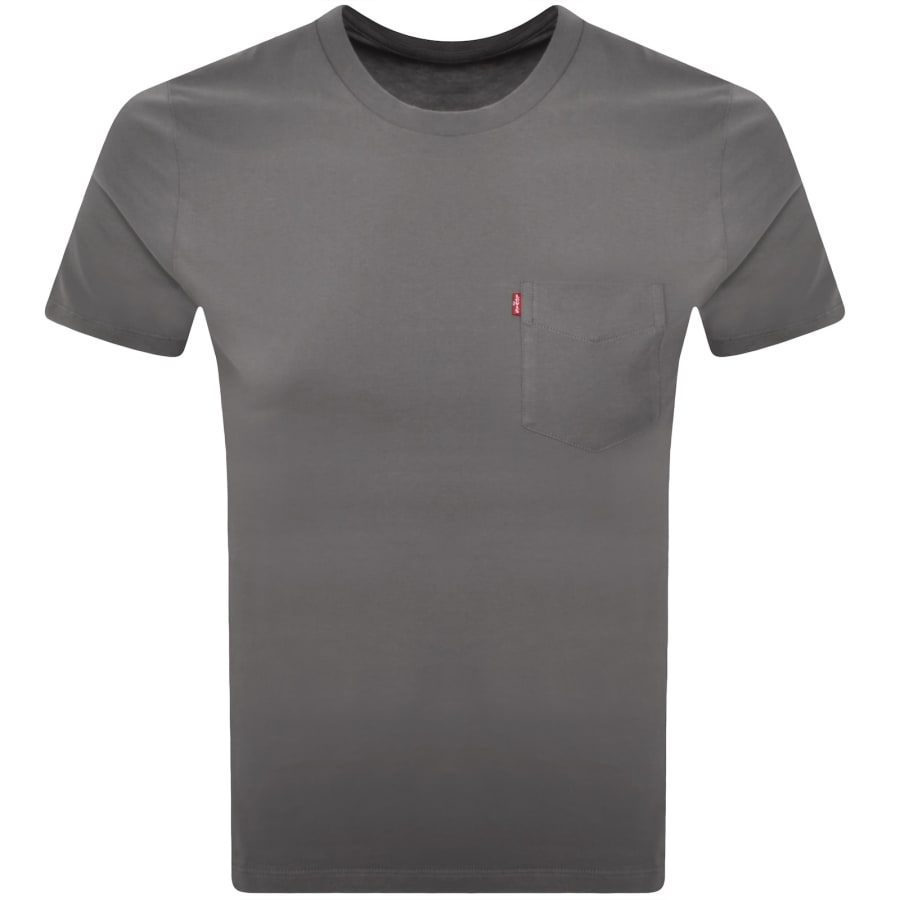 Image number 1 for Levis Original Classic Pocket T Shirt Grey