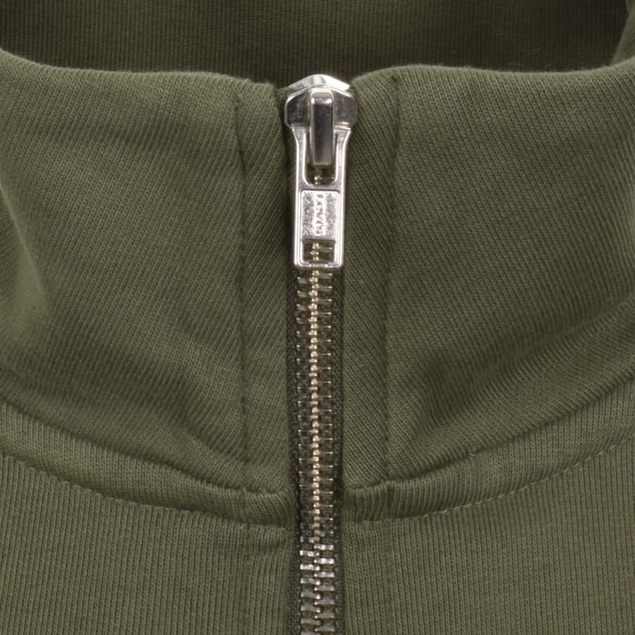 Image number 4 for Levis Original Quarter Zip Sweatshirt Green