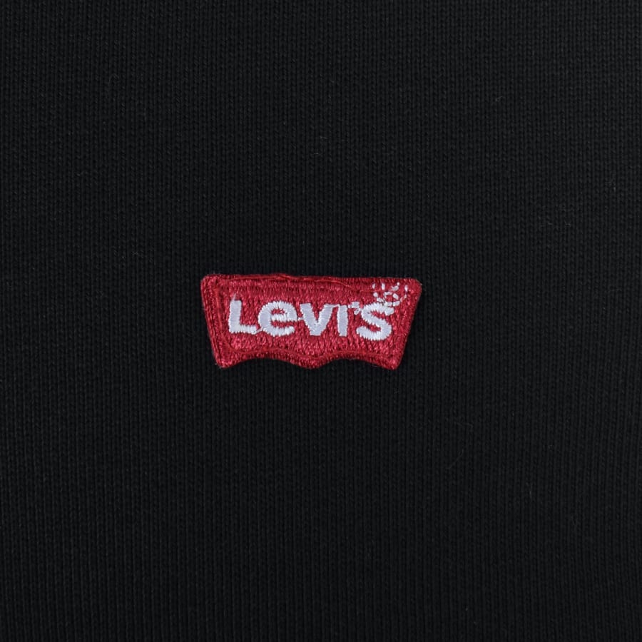 Image number 3 for Levis Original Quarter Zip Sweatshirt Black