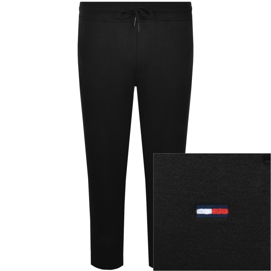 Image number 1 for Tommy Jeans Slim Fit Badge Joggers Black
