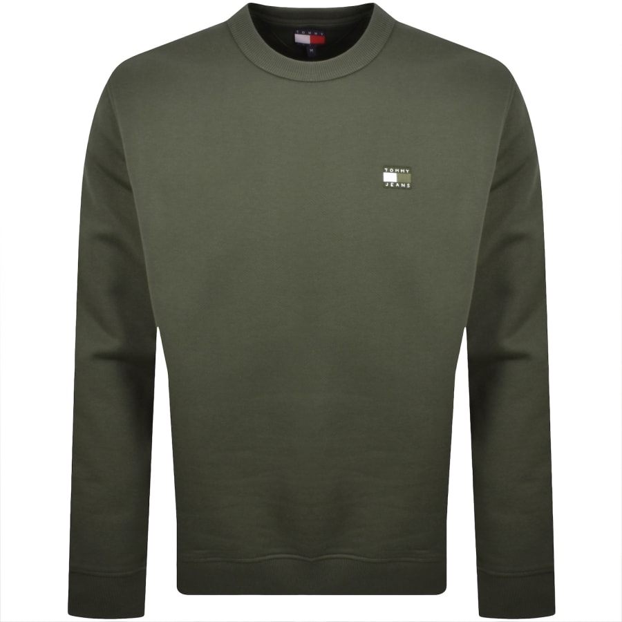 Image number 1 for Tommy Jeans Logo Sweatshirt Green