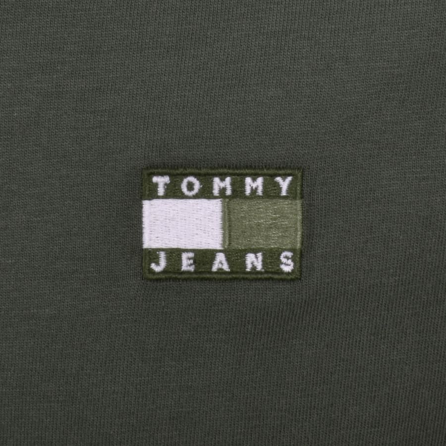 Image number 3 for Tommy Jeans Badge T Shirt Green