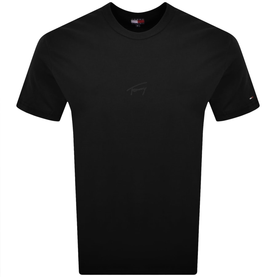Image number 1 for Tommy Jeans Logo T Shirt Black