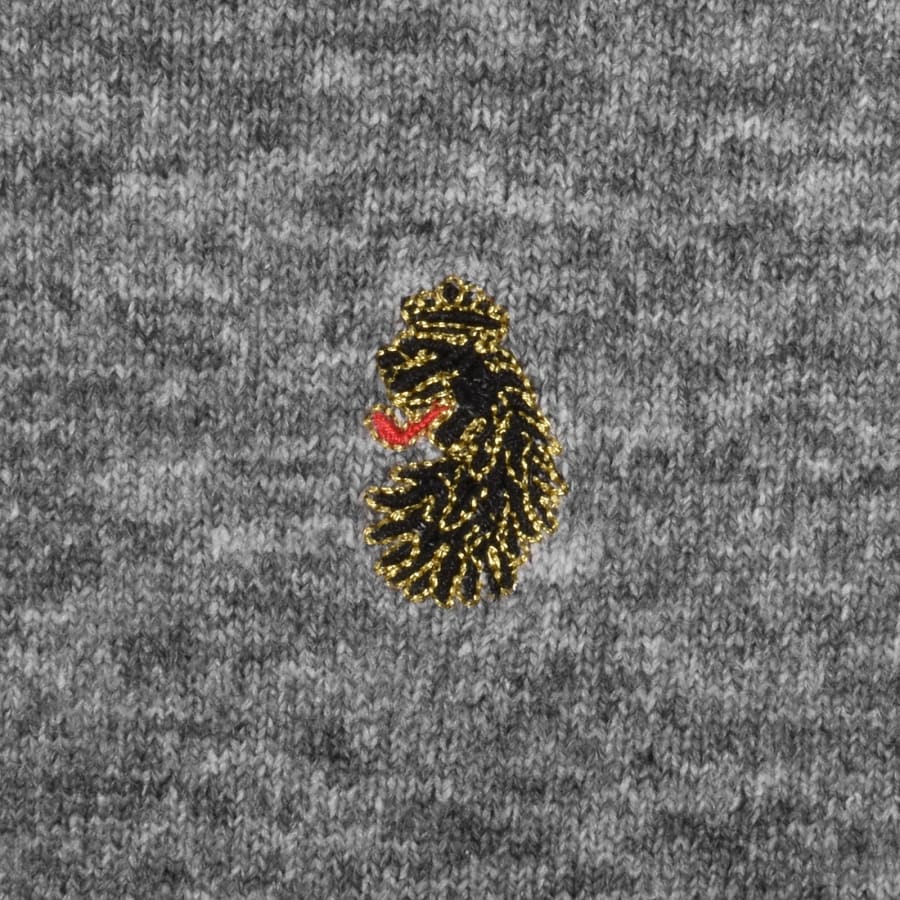 Image number 3 for Luke 1977 Duitama Knit Polo Mid Marl Grey