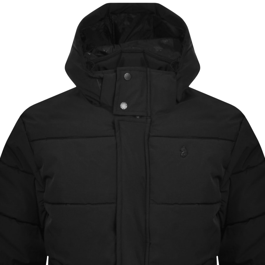 Image number 2 for Luke 1977 Long Auckland Quilted Jacket Black