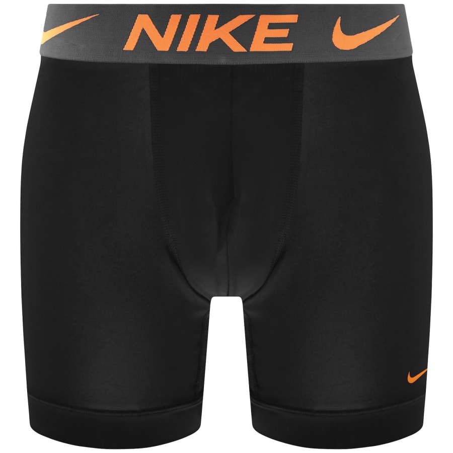 Image number 3 for Nike Essential Micro 3 Pack Boxer Briefs Black