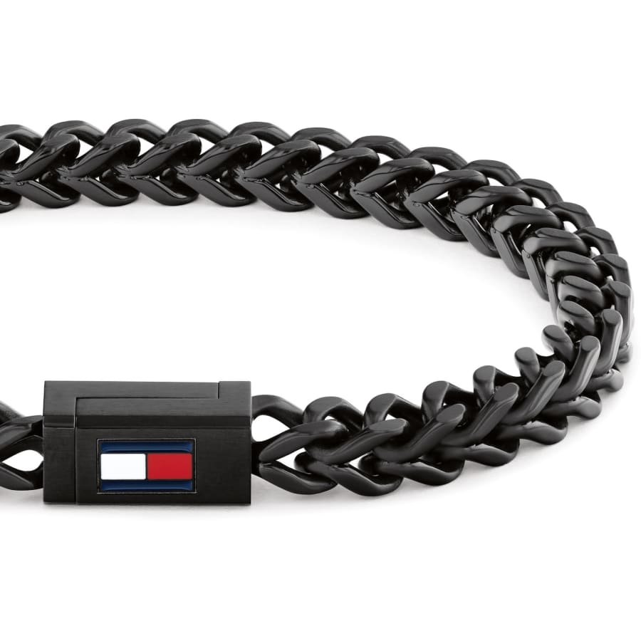 Image number 2 for Tommy Hilfiger Braided Bracelet Black