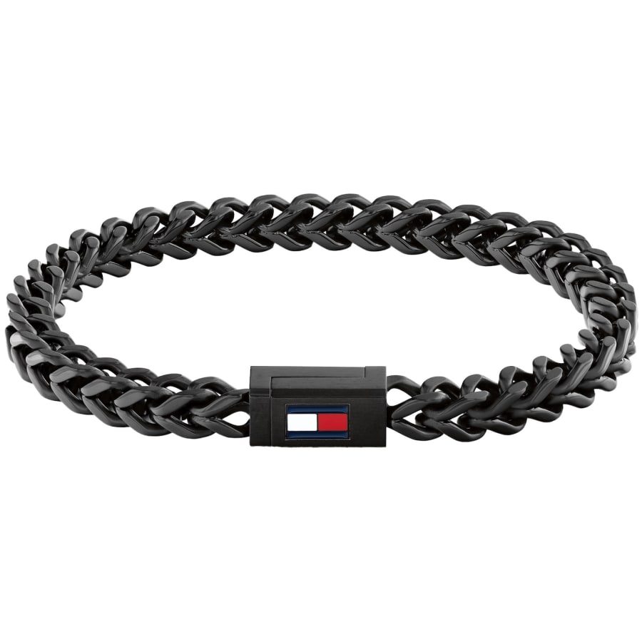Image number 1 for Tommy Hilfiger Braided Bracelet Black