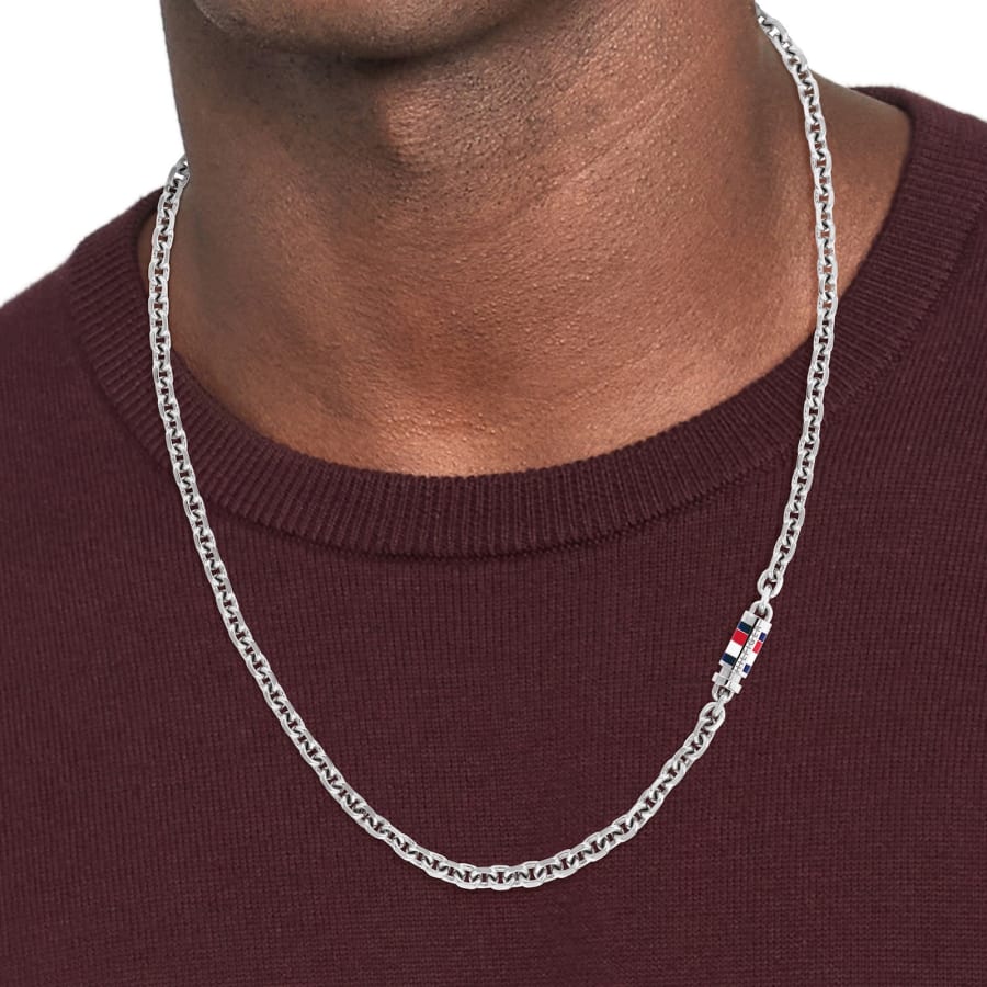 Image number 3 for Tommy Hilfiger Bruce Necklace Silver