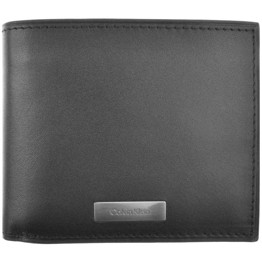Image number 1 for Calvin Klein Plaque Billfold Wallet Black