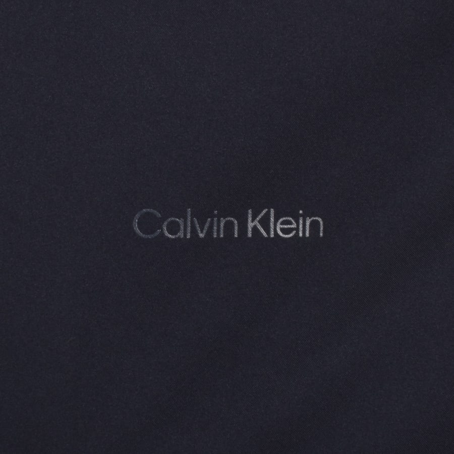 Image number 3 for Calvin Klein Matte Bomber Jacket Navy