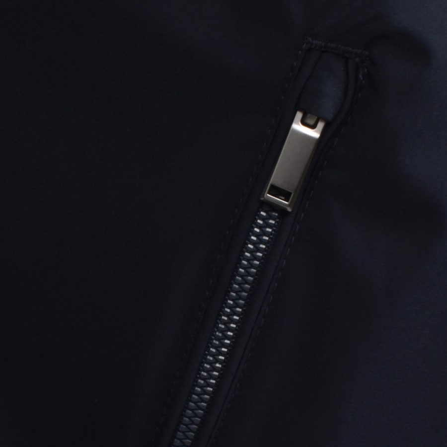 Image number 4 for Calvin Klein Matte Bomber Jacket Navy