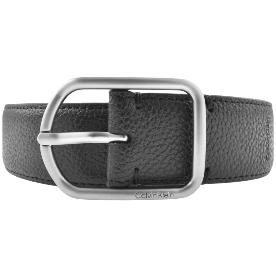 Image number 1 for Calvin Klein Round Buckle Belt Black