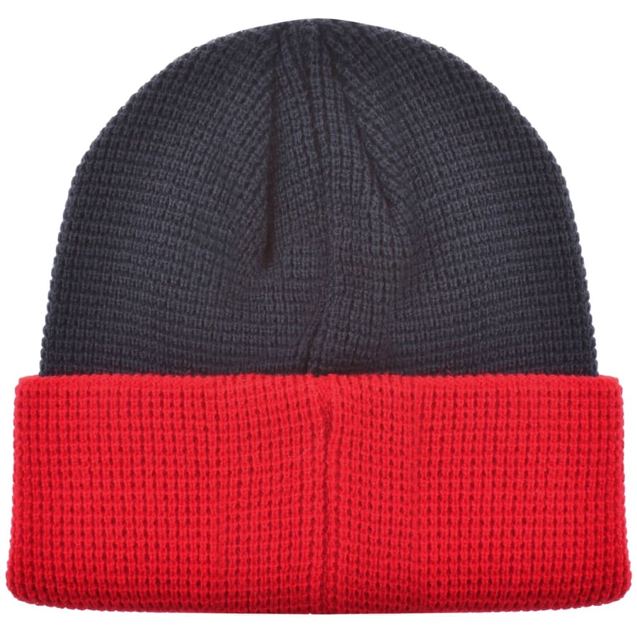 Image number 2 for Fila Colourblock Beanie Hat Navy